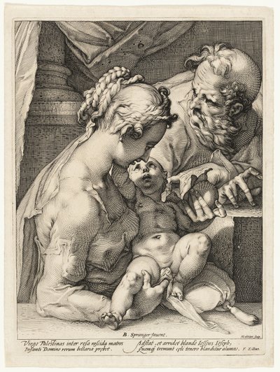 Die Heilige Familie von Hendrick Goltzius