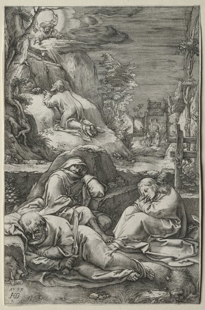 Die Passion: Die Agonie im Garten von Hendrick Goltzius