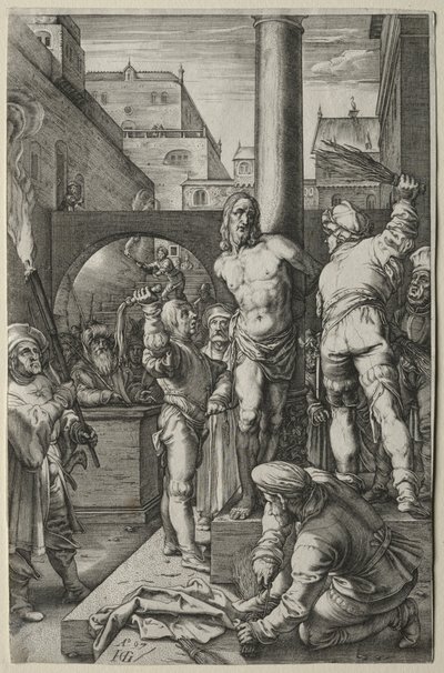 Die Passion: Die Geißelung von Hendrick Goltzius