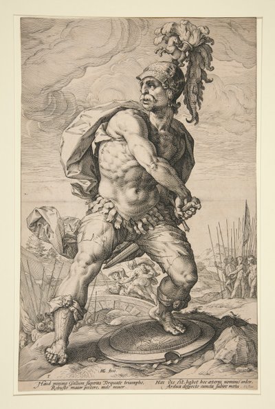 Die römischen Helden: Titus Manlius Torquatus von Hendrick Goltzius