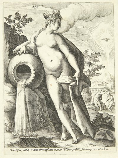 Wasser (Aqua) von Hendrick Goltzius