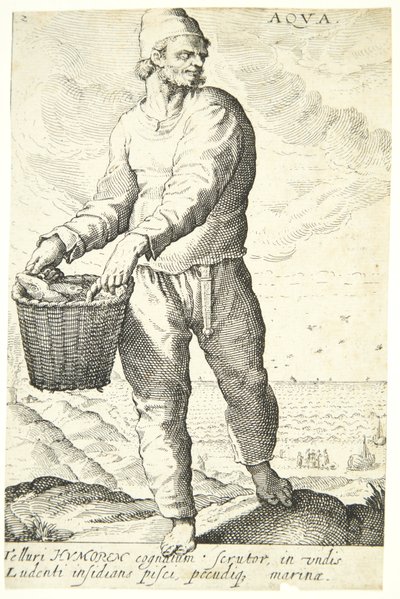 Wasser (Aqua) von Hendrick Goltzius