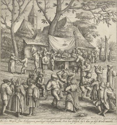 Bauernhochzeit von Hendrick Hondius (I)