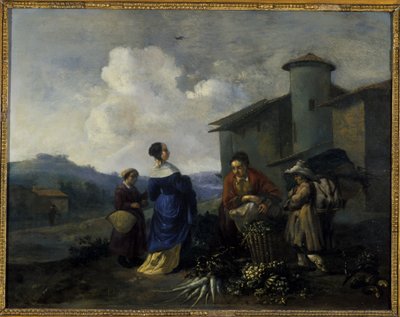 Gemüsehändler von Hendrick Mommers