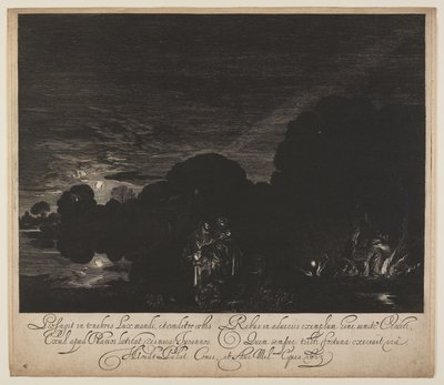 Die Flucht nach Ägypten von Hendrick von Goudt