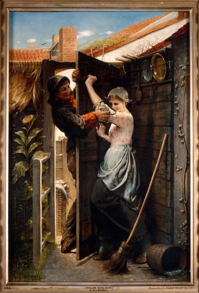 Matrose mit Krabbe, 1874 von Hendricus Jacobus Burgers
