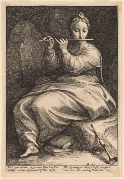 Euterpe von Hendrik Goltzius