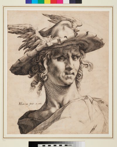 Kopf des Merkur von Hendrik Goltzius