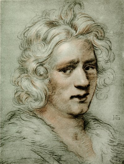 Kopfstudie eines jungen Mannes von Hendrik Goltzius