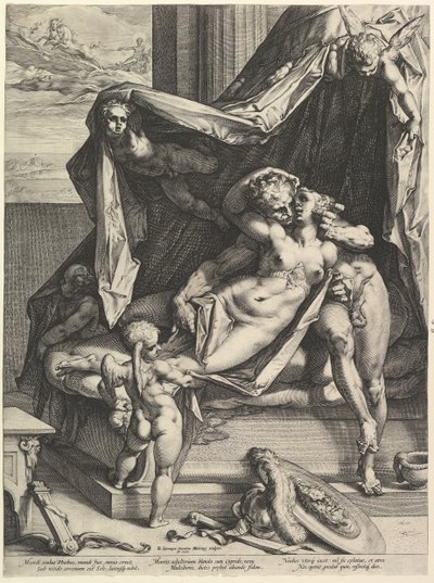 Mars und Venus, 1588 von Hendrik Goltzius