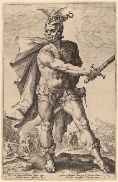 Mucius Scaevola von Hendrik Goltzius