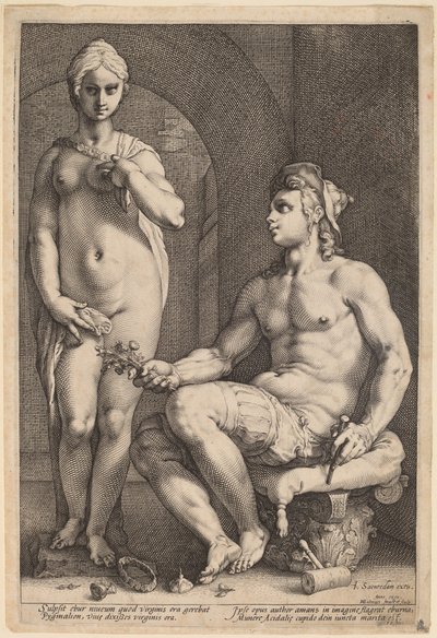 Pygmalion und Galatea von Hendrik Goltzius