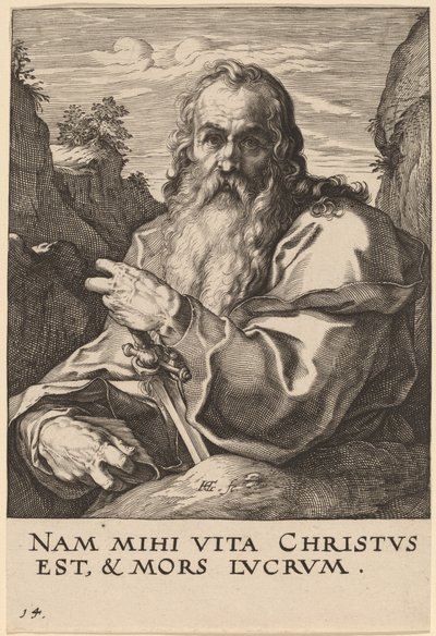 Heiliger Paulus von Hendrik Goltzius