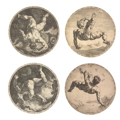 Die vier Schandflecken von Hendrik Goltzius