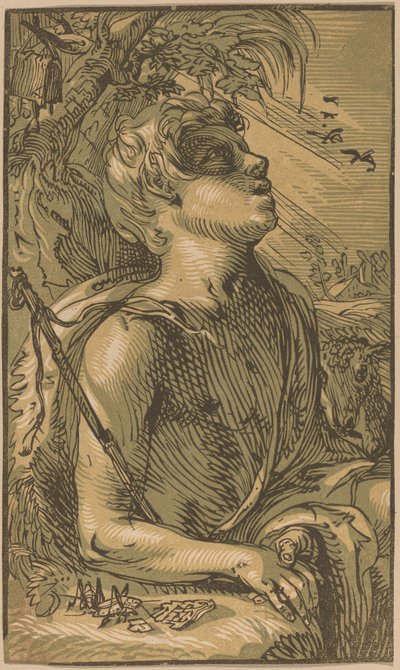 Der junge heilige Johannes der Täufer von Hendrik Goltzius