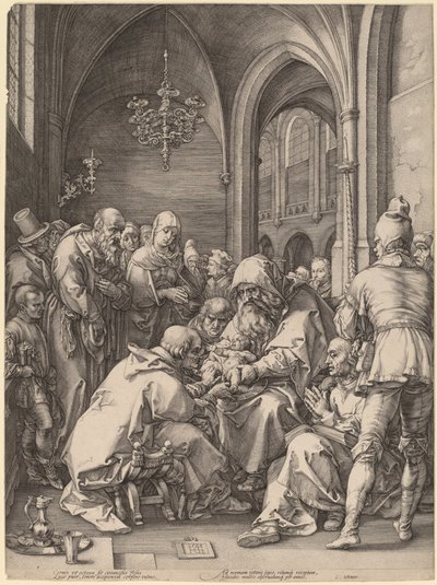 Die Beschneidung von Hendrik Goltzius in the style of Albrecht Dürer
