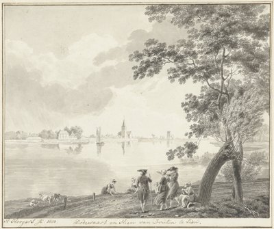 Ansicht von Dodewaard und Hien von Hendrik Hoogers