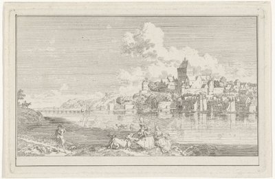 Ansicht des Valkhofs in Nijmegen von Hendrik Hoogers