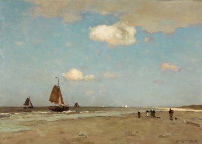 Strandszene, 1887 von Hendrik Johannes Weissenbruch