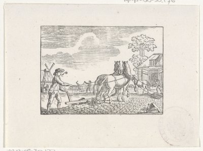 Landarbeiter bei der Arbeit von Hendrik Numan