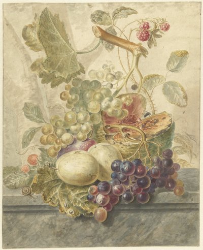 Stillleben mit Früchten von Hendrik Schwegman