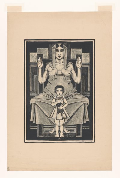Symbolische Darstellung: Mutterschaft von Henk Schilling (signed by artist)