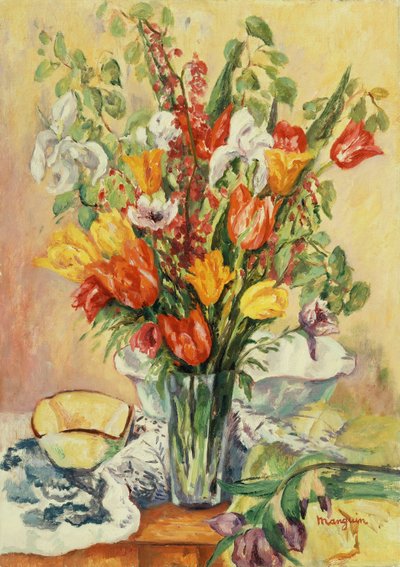 Iris und Tulpen von Henri Charles Manguin