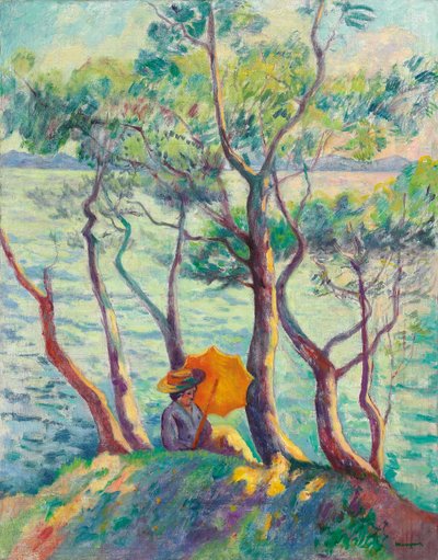 Jeanne mit dem Sonnenschirm, Cavaliere von Henri Charles Manguin