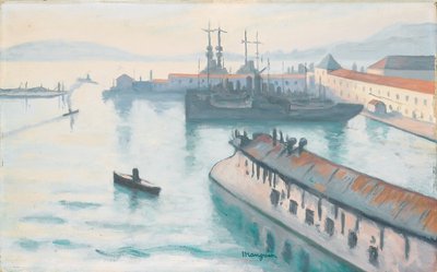 Das Depeschenboot von Henri Charles Manguin