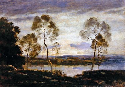 Abend am Fluss von Henri Joseph Harpignies