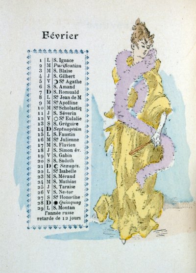 Februar von Henri Boutet