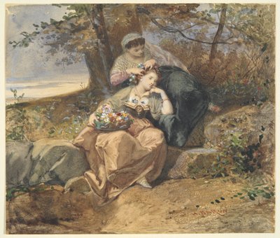 Zwei Frauen von Henri Charles Antoine Baron