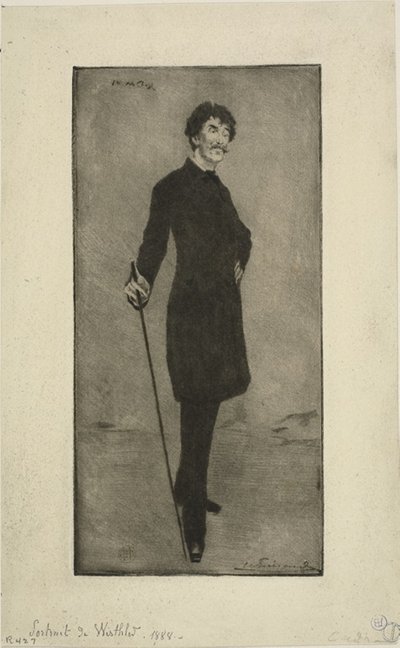 Porträt von Whistler von Henri Charles Guérard