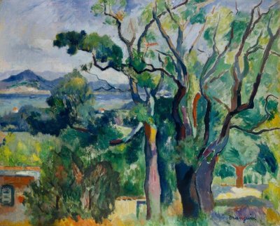 Die Bucht von Saint-Tropez von Henri Charles Manguin