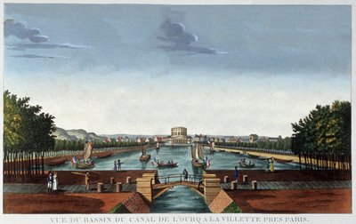 Bassin de la Villette, Paris von Henri Courvoisier Voisin