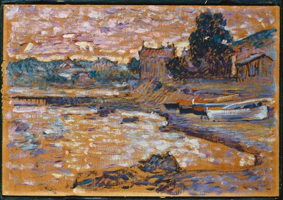 Gestrandete Boote in Lavandou, 1908-09 von Henri Edmond Cross