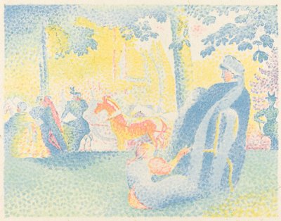 Die Champs-Elysées von Henri Edmond Cross