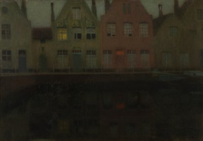 Der Kai von Henri Eugene Augustin Le Sidaner
