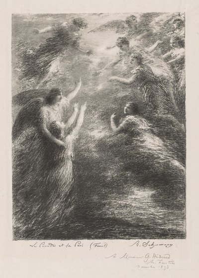 Paradies und die Peri von Henri Fantin Latour
