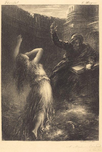 Evokation von Kundry (2. Platte) von Ignace Henri Jean Fantin Latour