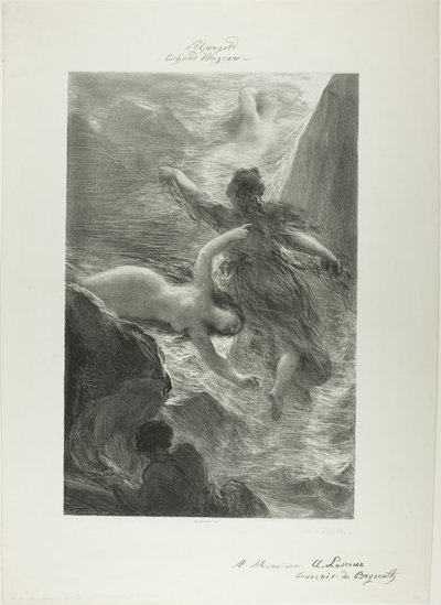 Erste Szene des Rheingold von Ignace Henri Jean Fantin Latour