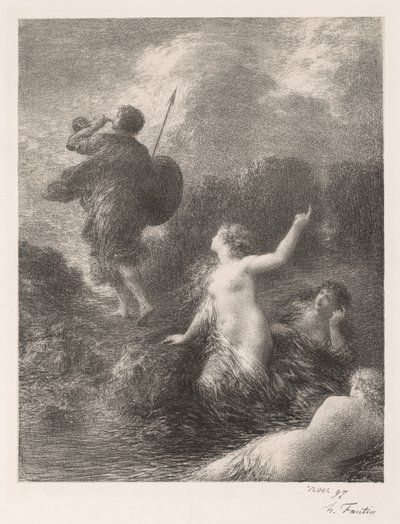 Götterdämmerung: Siegfried und die Mädchen von Ignace Henri Jean Fantin Latour