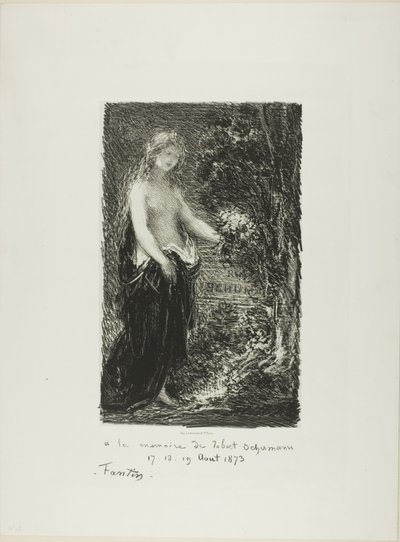 Zum Gedenken an Robert Schumann von Ignace Henri Jean Fantin Latour
