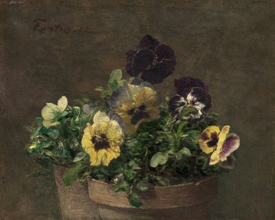 Topfveilchen, 1883 von Ignace Henri Jean Fantin Latour