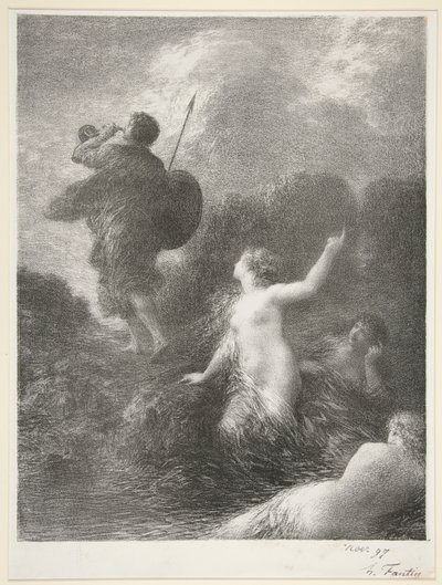 Siegfried und die Rheintöchter von Ignace Henri Jean Fantin Latour