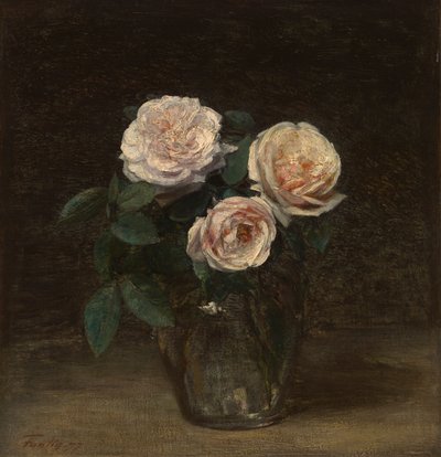 Stillleben mit Rosen von Ignace Henri Jean Fantin Latour