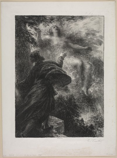 Die Fee der Alpen von Ignace Henri Jean Fantin Latour