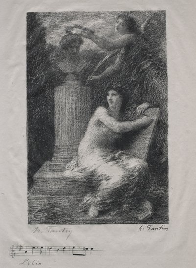 An Berlioz (Kleine Platte) von Ignace Henri Jean Fantin Latour