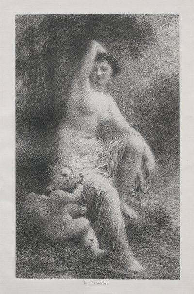 Venus und Amor von Ignace Henri Jean Fantin Latour