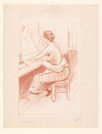 Frau bei ihrer Toilette von Henri Gabriel Ibels
